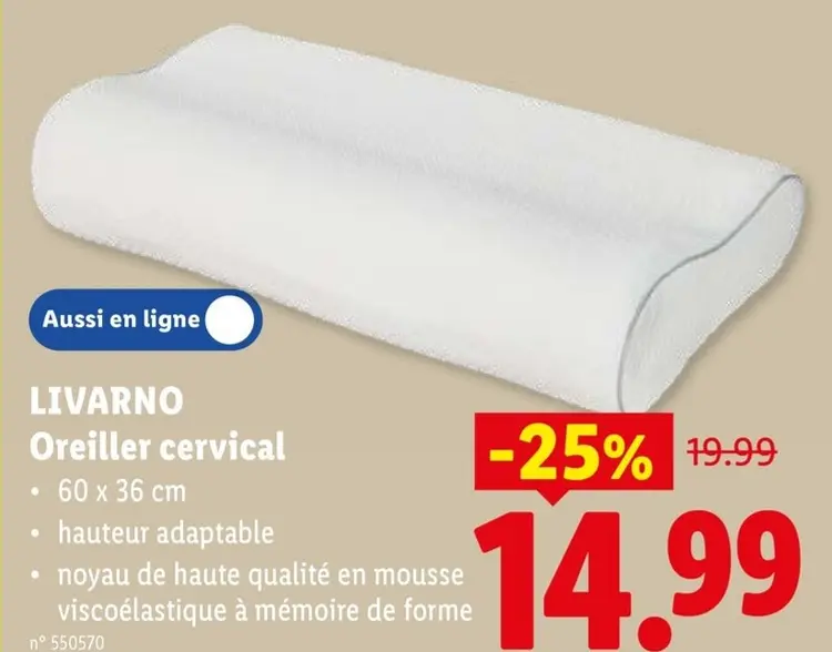 Offre: Oreiller cervical
