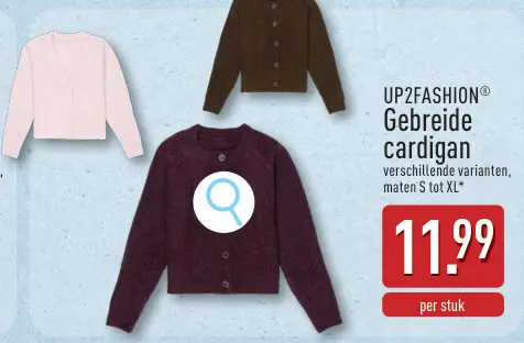 Promotie: Gebreide cardigan
