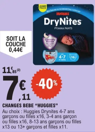 Offre: Huggies Drynites Pyjama Pants