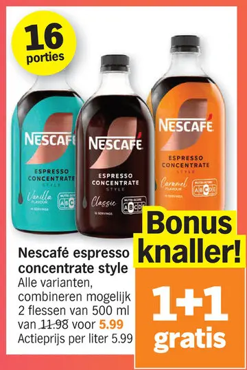 Promotie: espresso concentrate style