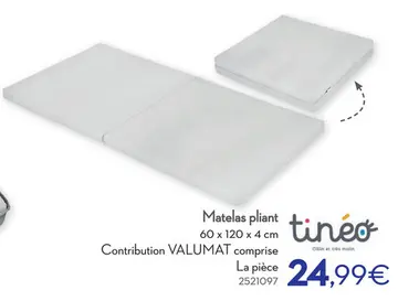Offre: Matelas pliant