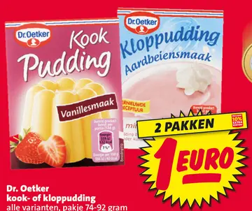 Aanbieding: Dr. Oetker kook- of kloppudding