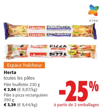 Offre: Herta toutes les pâtes