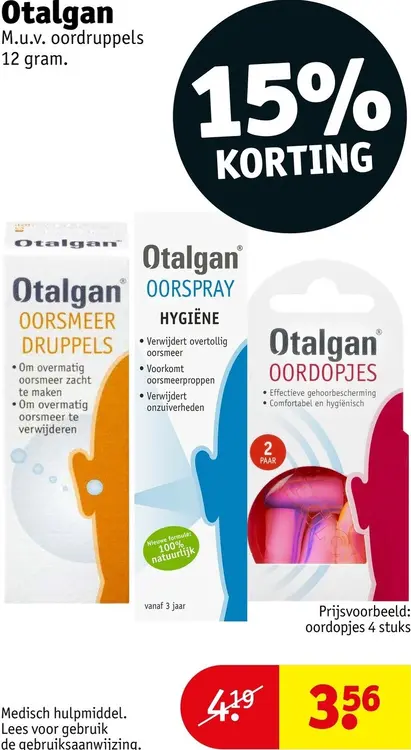 Aanbieding: Oorspray, oorsmeer druppels en oordopjes