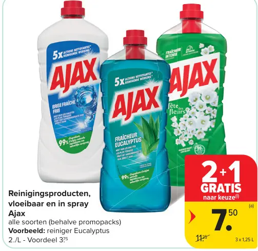 Promotie: Reinigingsproducten, vloeibaar en in spray
