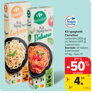 Offre: Kit spaghetti