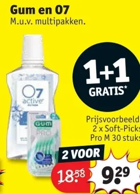 Aanbieding: Gum en 07