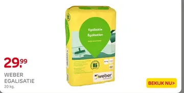 Aanbieding: WEBER EGALISATIE