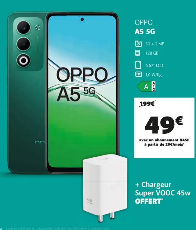 Offre: Oppo a5 5g