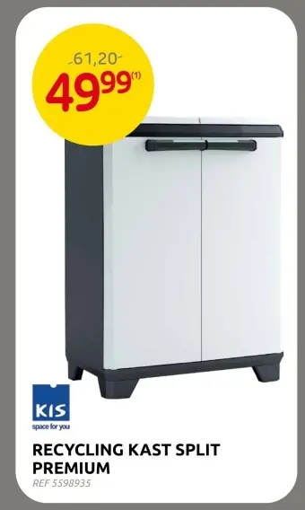 Promotie: Recycling kast split premium