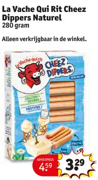 Aanbieding: La Vache Qui Rit Cheez Dippers Naturel