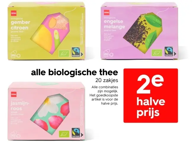 Aanbieding: biologische thee