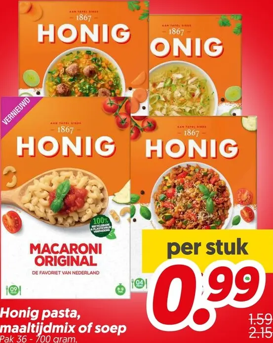 Aanbieding: Pasta, maaltijdmix of soep