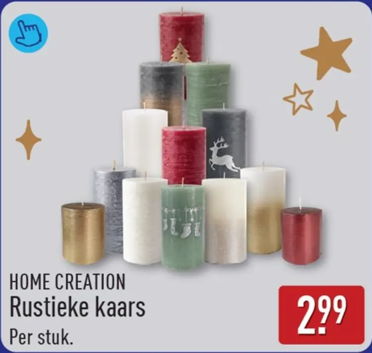 Aanbieding: Rustieke kaars