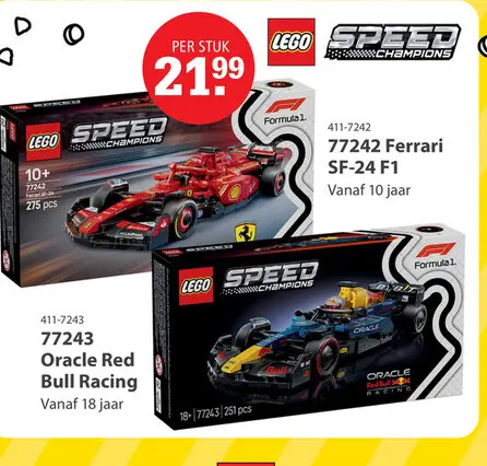 Aanbieding: LEGO 77242 Speed Champions Ferrari SF-24 F1 racewagen