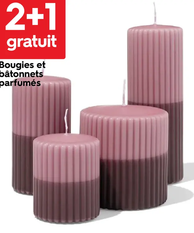 Offre: Bougies et bâtonnets parfumés