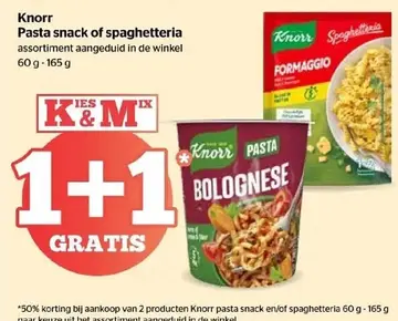 Aanbieding: Pasta snack of spaghetteria