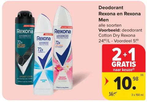 Promotie: Deodorant Rexona en Rexona Men