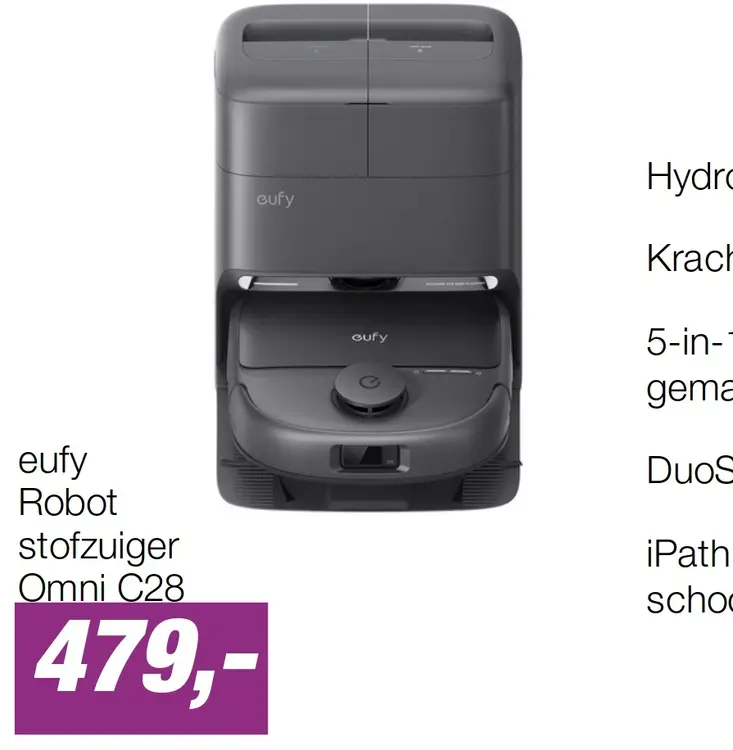 Aanbieding: eufy Robotstofzuiger Omni C28