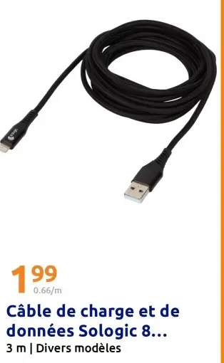 Offre: Câble de charge et de données