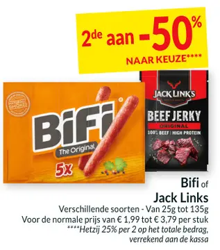 Aanbieding: Bifi of Jack Links