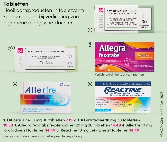 Aanbieding: DA cetirizine