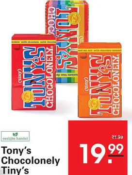Aanbieding: Tony's Chocolonely Tiny's