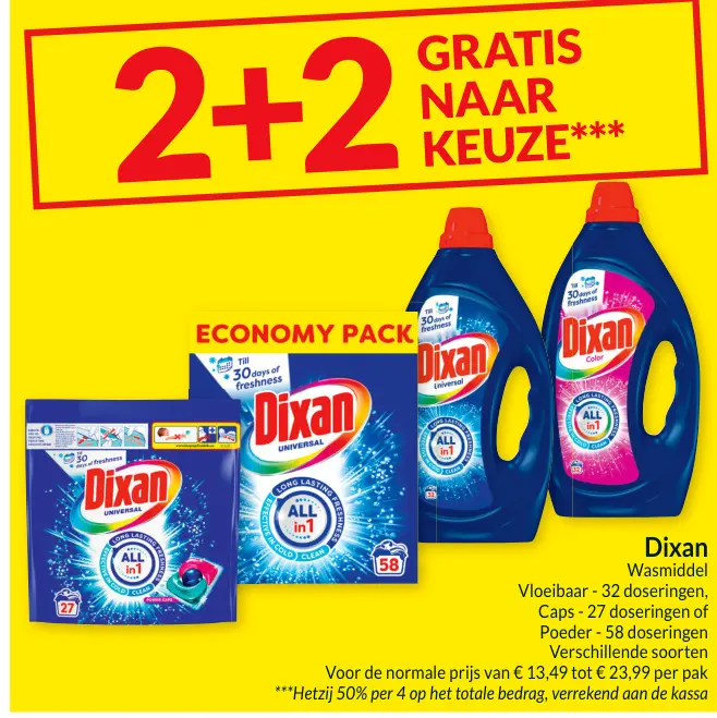 Promotie: Dixan Wasmiddel