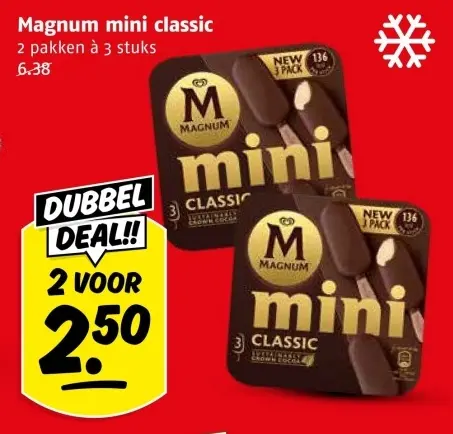 Aanbieding: Magnum mini classic