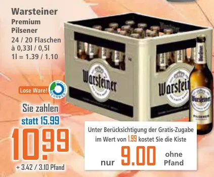Aanbieding: Warsteiner Premium Pilsener