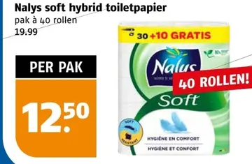 Aanbieding: Nalys soft hybrid toiletpapier