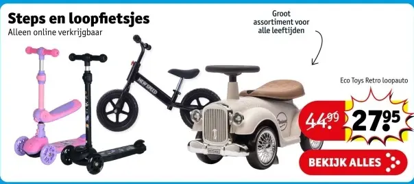 Aanbieding: Eco Toys Retro loopauto