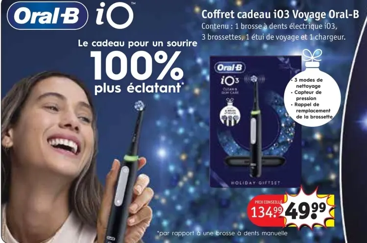 Offre: Coffret cadeau iO3 Voyage Oral-B