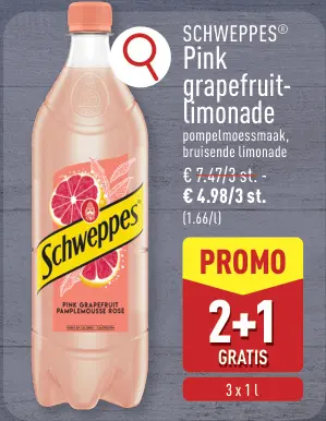 Promotie: Pink grapefruit-limonade