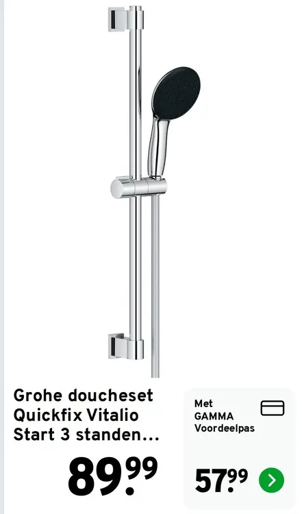 Aanbieding: doucheset Quickfix Vitalio Start
