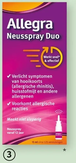 Aanbieding: Allegra Neusspray duo