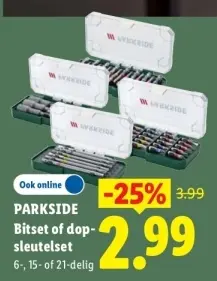 Aanbieding: Bitset of dopsleutelset