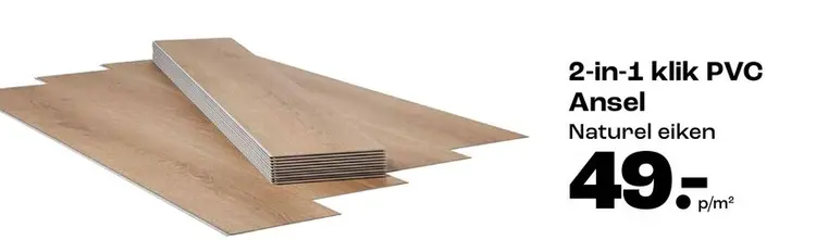 Promotie: 2-in-1 klik PVC Ansel