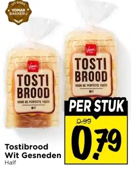 Aanbieding: Tostibrood Wit Gesneden