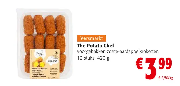 Promotie: voorgebakken zoete-aardappelkroketten