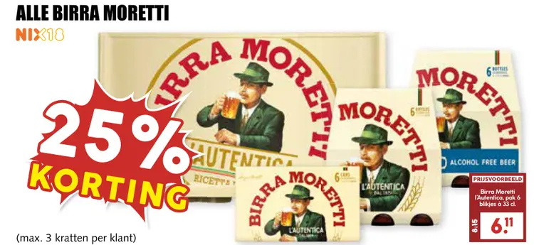 Aanbieding: Birra Moretti l'Autentica