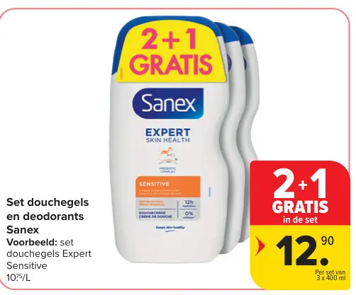 Promotie: Set douchegels en deodorants