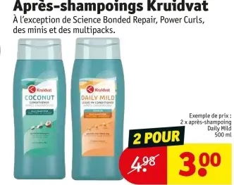 Offre: Après-shampoings