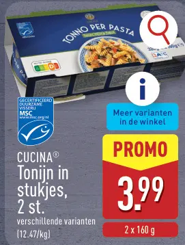 Promotie: Tonijn in stukjes