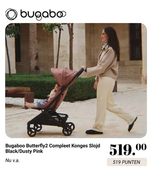 Aanbieding: Bugaboo Butterfly2 Compleet Konges Slojd Black/Dusty Pink