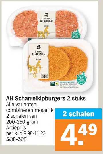 Promotie: Scharrelkipburgers