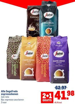 Aanbieding: AIle Segafredo espressobonen