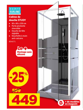 Offre: Cabine de douche STUDY