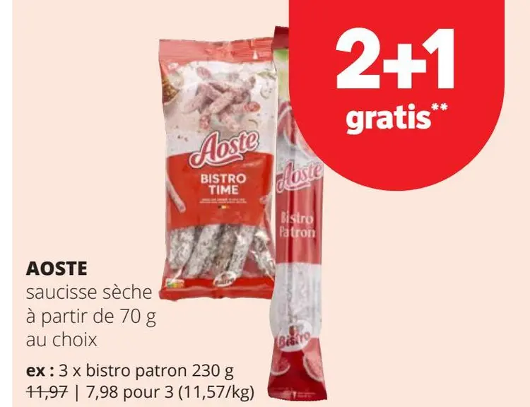 Offre: Aoste saucisse sèche