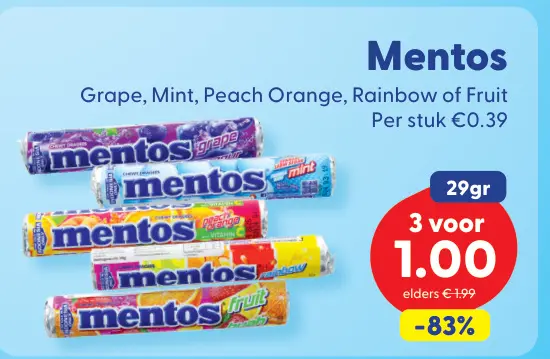 Aanbieding: Mentos